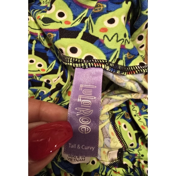 Lularoe TC Womens Leggings DISNEY Toy Story Aliens - Picture 2 of 2